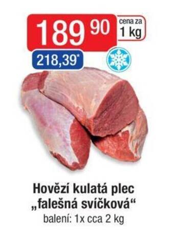 Qanto Hovězí kulatá plec ,,falešná svíčková nabídka