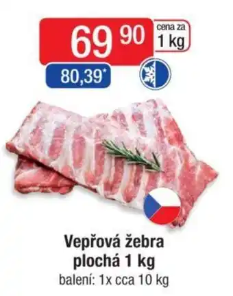 Qanto Vepřová žebra plochá 1 kg nabídka