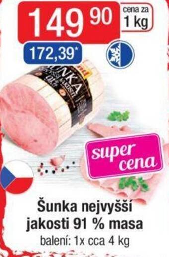 Qanto Šunka nejvyšší jakosti 91 % masa nabídka