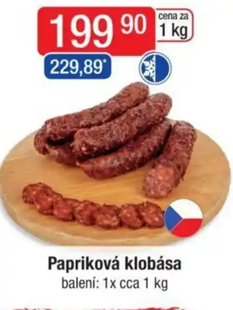 Qanto Papriková klobása nabídka