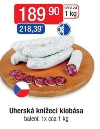 Qanto Uherská knížecí klobása nabídka