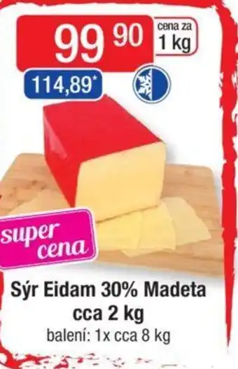 Qanto Sýr Eidam 30% Madeta cca 2 kg nabídka