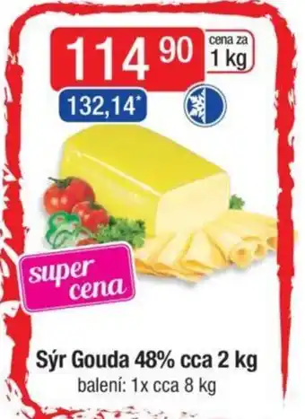 Qanto Sýr Gouda 48% cca 2 kg nabídka