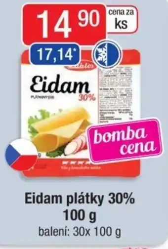 Qanto Eidam plátky 30% 100 g nabídka