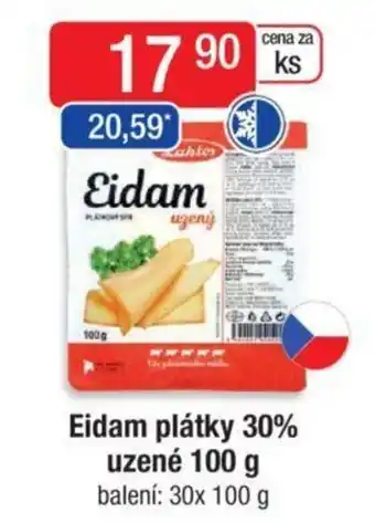 Qanto Eidam plátky 30% uzené 100 g nabídka