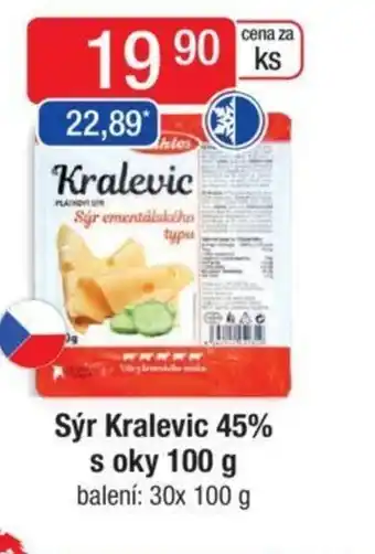 Qanto Sýr Kralevic 45% s oky 100 g nabídka