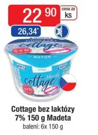 Cottage bez laktózy 7% 150 g Madeta