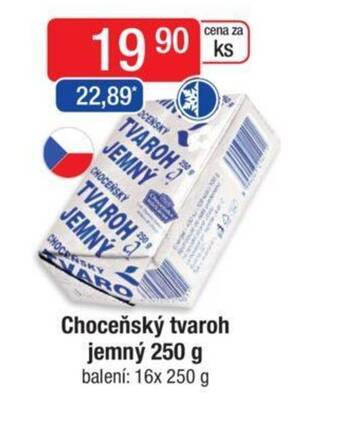 Qanto Choceňský tvaroh jemný 250 g nabídka