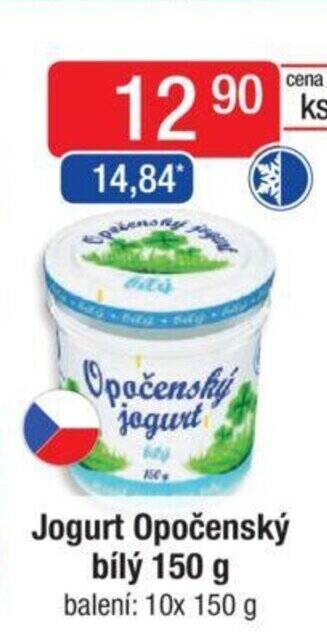 Qanto Jogurt Opočenský bílý 150 g nabídka