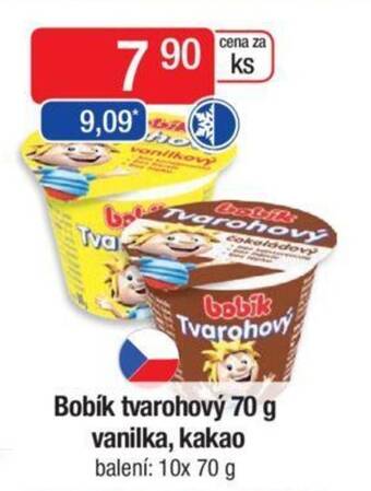 Qanto Bobík tvarohový 70 g vanilka, kakao nabídka