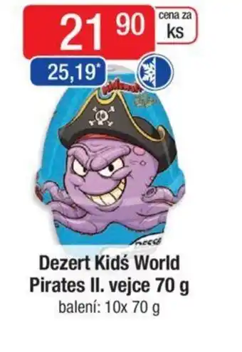 Qanto Dezert Kids World Pirates II. vejce 70 g nabídka