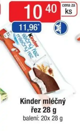 Qanto Kinder mléčný řez 28 g nabídka