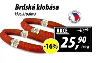 ZEMAN Brdská klobása nabídka