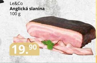 Potraviny CZ Le&Co Anglická slanina 100 g nabídka