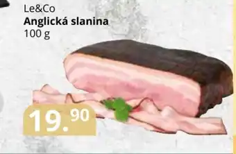 Potraviny CZ Le&Co Anglická slanina 100 g nabídka