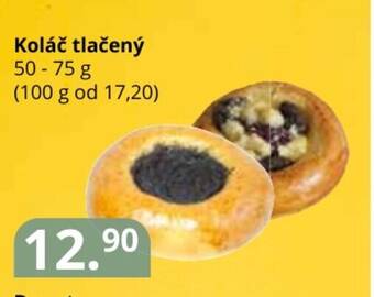 Potraviny CZ Koláč tlačený 50-75 g nabídka