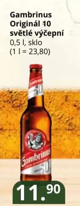 Potraviny CZ Gambrinus Originál 10 světlé výčepní 0,5 l nabídka