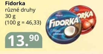 Potraviny CZ Fidorka různé druhy 30 g nabídka