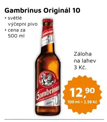 Můjobchod Gambrinus Originál 10 500 ml nabídka