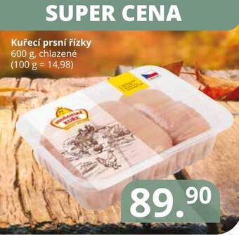 Potraviny CZ Kuřecí prsní řízky 600 g nabídka