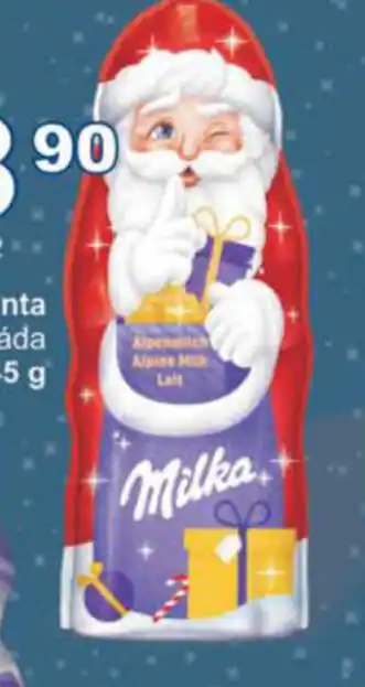Jip Milka Santa mléčná čokoláda 45 g nabídka