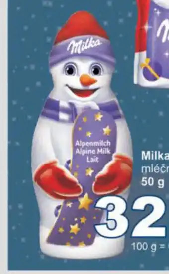 Jip Milka Sněhulák mléčná čokoláda 50 g nabídka
