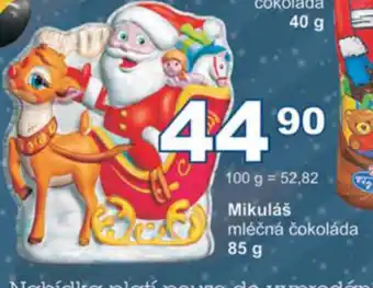 Jip Mikuláš mléčná čokoláda 85 g nabídka