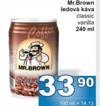 Jip Mr.Brown ledová káva nabídka