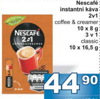 Jip Nescafé instantní káva 2v1 nabídka