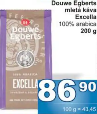 Jip Douwe Egberts mletá káva Excella nabídka