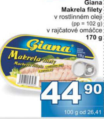 Jip Giana Makrela filety nabídka