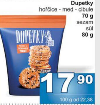 Jip Dupetky hořčice - med - cibule 70 g nabídka
