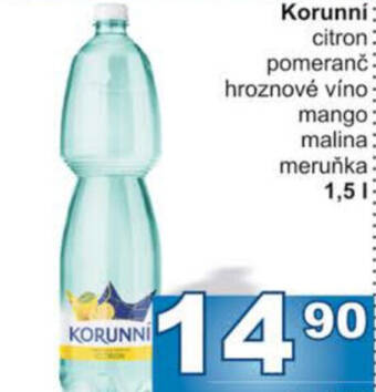 Jip Korunní citron pomeranč hroznové víno meruňka nabídka