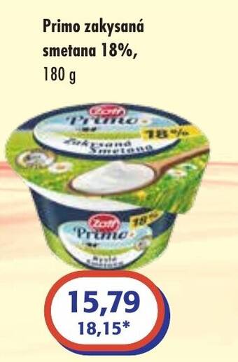 ČEPOS Primo zakysaná smetana 18%, 180 g nabídka