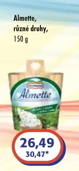 ČEPOS Almette, různé druhy nabídka