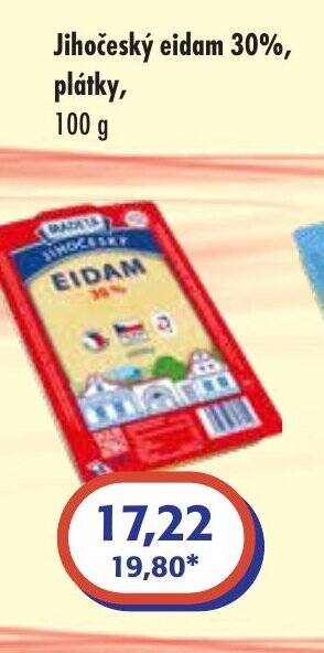 ČEPOS Jihočeský eidam 30%, plátky, 100 g nabídka