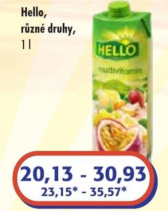 ČEPOS Hello, různé druhy, 1l nabídka