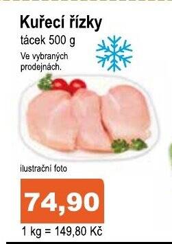 COOP DISKONT Kuřecí řízky nabídka