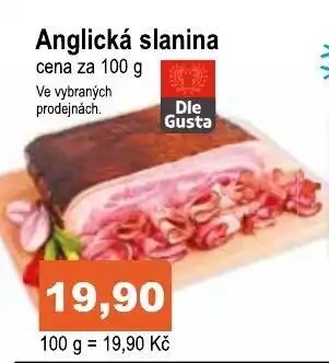 COOP DISKONT Anglická slanina nabídka
