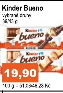 COOP DISKONT Kinder bueno nabídka
