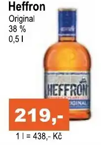 COOP DISKONT Heffron Original 38 % 0,5l nabídka
