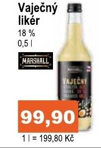 COOP DISKONT Vaječný likér nabídka