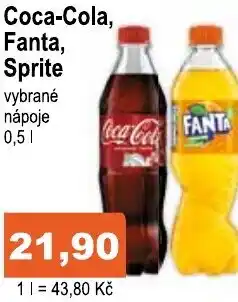 COOP DISKONT Coca-Cola, Fanta, Sprite nabídka