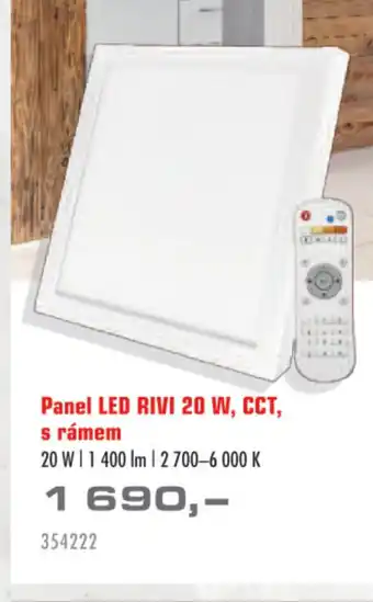 Uni Hobby Panel LED RIVI 20 W, CCT, s rámem nabídka