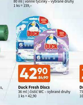 Terno Duck fresh discs čistič wc nabídka
