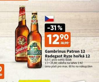 Terno Pivo gambrinus patron 12 nabídka