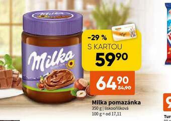 Terno Milka pomazánka nabídka