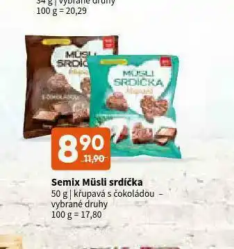 Terno Semix müsli srdíčka nabídka