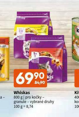 Terno Whiskas granule pro kočky nabídka