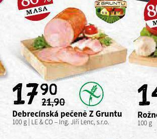 Terno Debrecínská pečeně nabídka